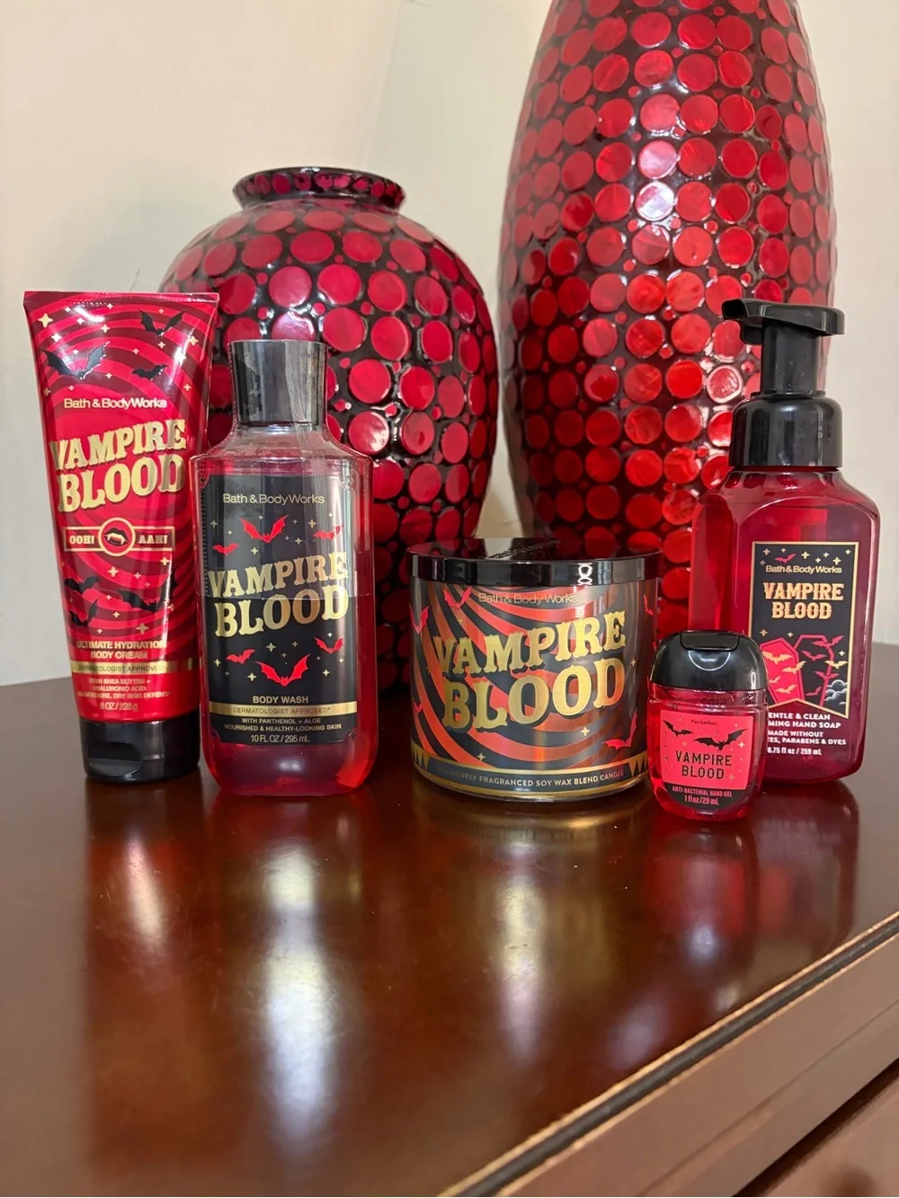 Bath & Body Works Vampire Blood Full Size 5 Piece Set